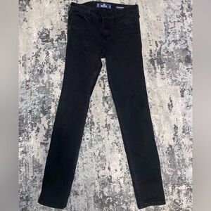 Holister black casual retro skinny jeans midrise